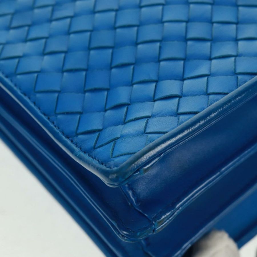 【日本直送】BOTTEGA VENETA INTRECCIATO 商務包皮革藍正品 161673V-14