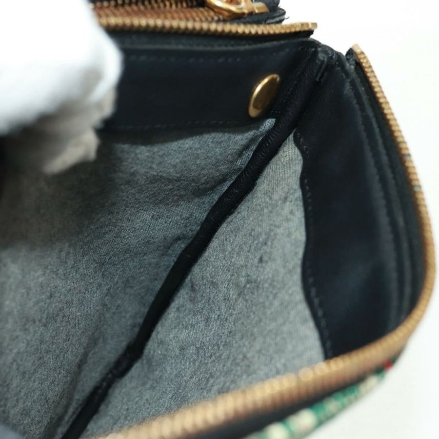 【日本直送】CELINE Trio 大單肩包,斜紋軟呢,綠色/金色,正品 162840V-21