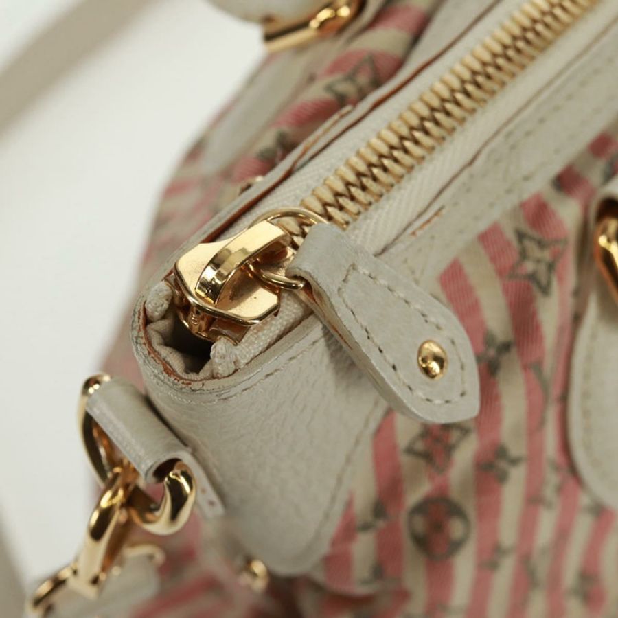 【日本直送】路易威登 Mini Lin Croisette Marina PM 手袋 粉紅色 白色 M95495 LV 正品 163361V-8