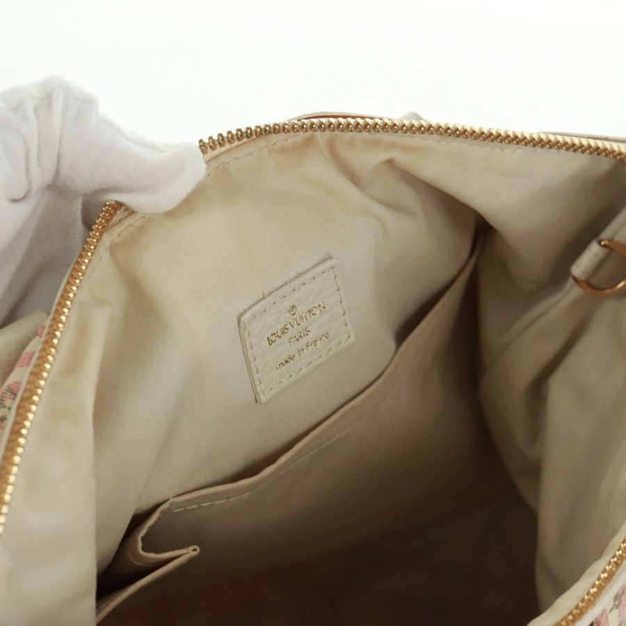 【日本直送】路易威登 Mini Lin Croisette Marina PM 手袋 粉紅色 白色 M95495 LV 正品 163361V-19