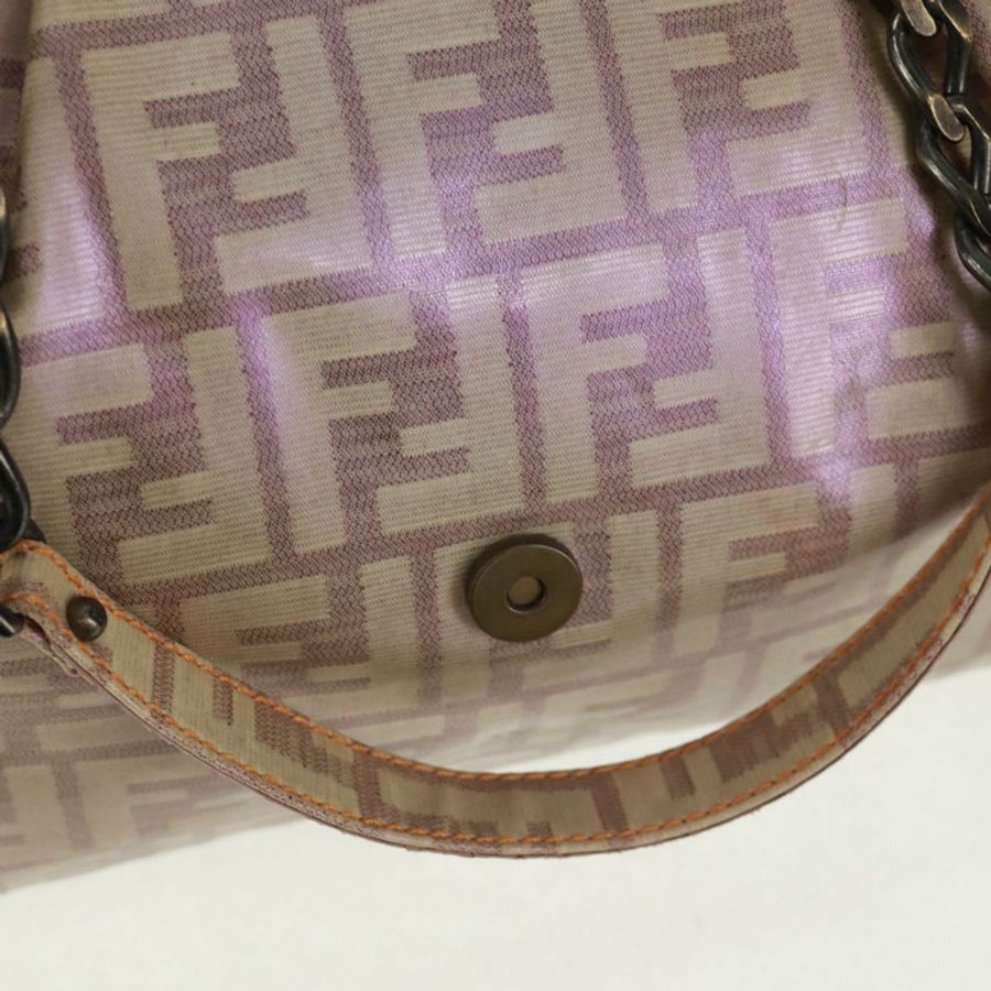 【日本直送】FENDI Zucca 帆布手提包米色正品 163374V-19