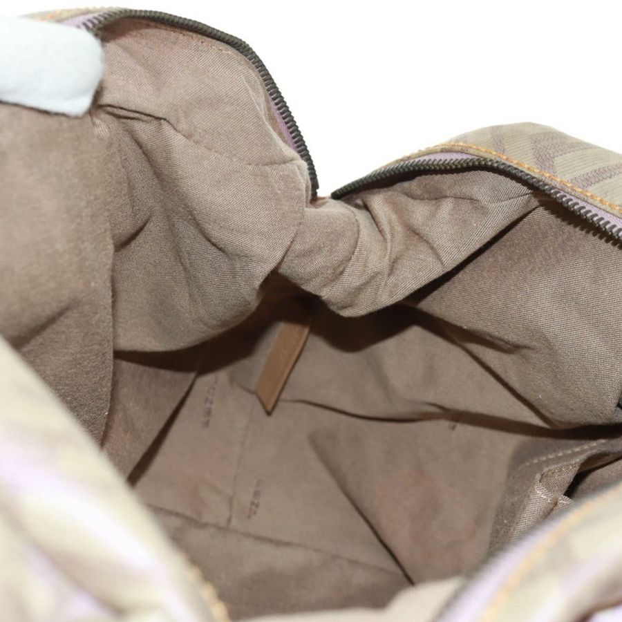 【日本直送】FENDI Zucca 帆布手提包米色正品 163374V-22