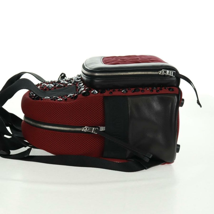 【日本直送】Miu Miu 雙肩包 尼龍皮革 酒紅色 5BZ005 正品 164089SAV-2