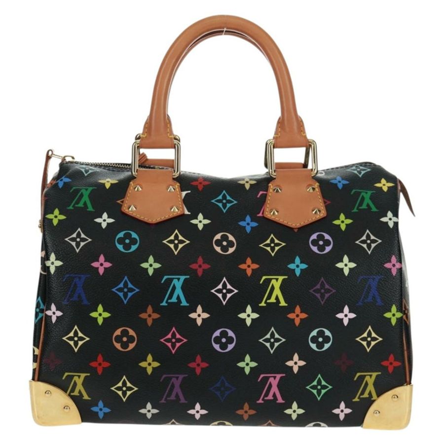 【日本直送】路易威登 Monogram Multicolor Speedy 30 手提包 黑色 M92642 正品 157571SM-1