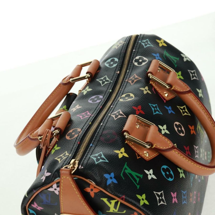 【日本直送】路易威登 Monogram Multicolor Speedy 30 手提包 黑色 M92642 正品 157571SM-5