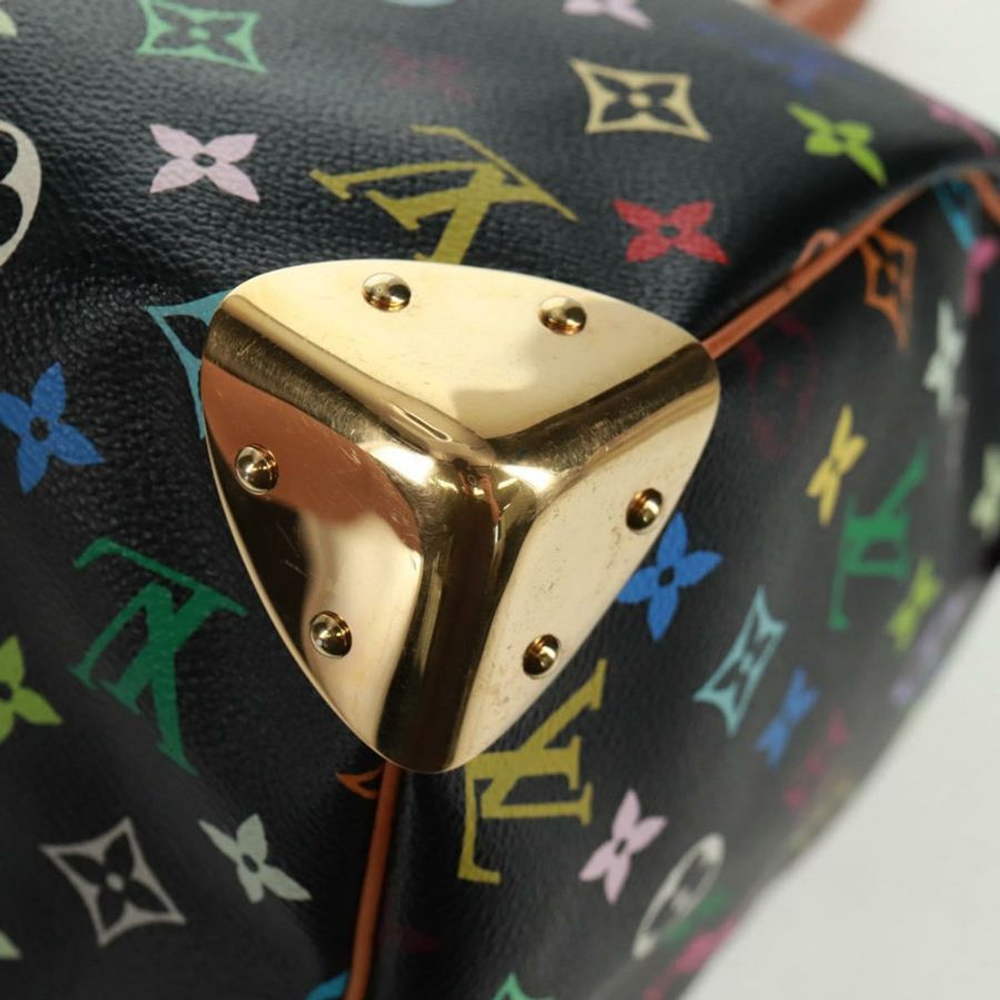 【日本直送】路易威登 Monogram Multicolor Speedy 30 手提包 黑色 M92642 正品 157571SM-16