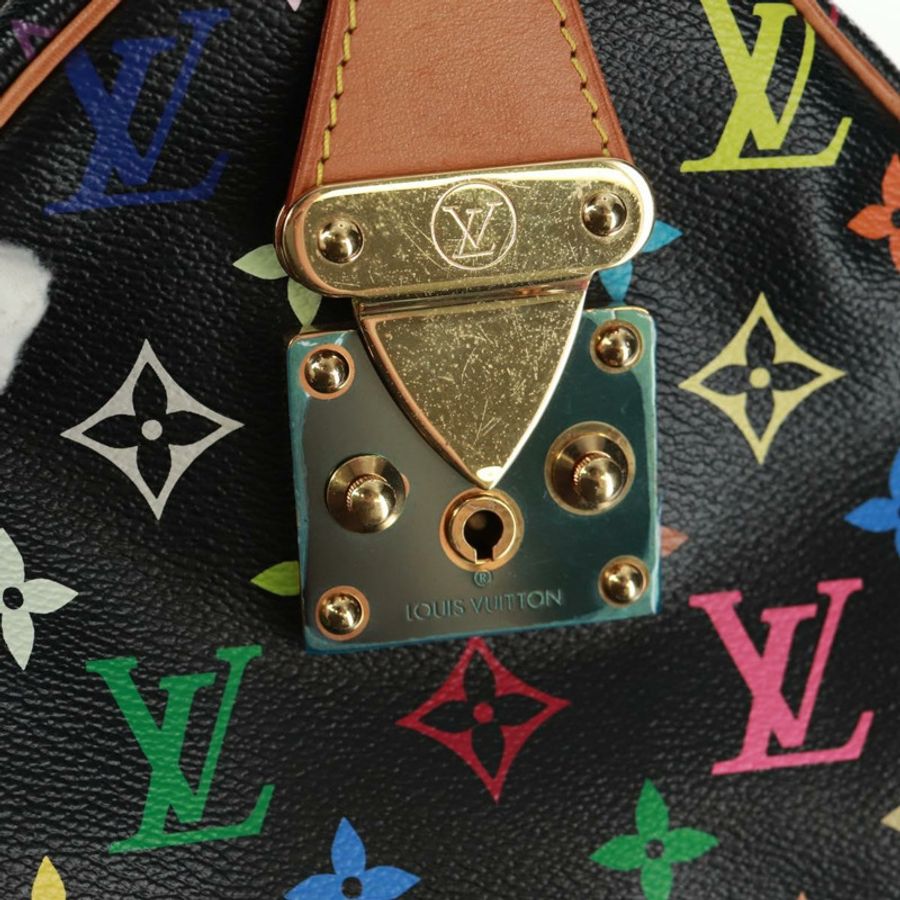 【日本直送】路易威登 Monogram Multicolor Speedy 30 手提包 黑色 M92642 正品 157571SM-20