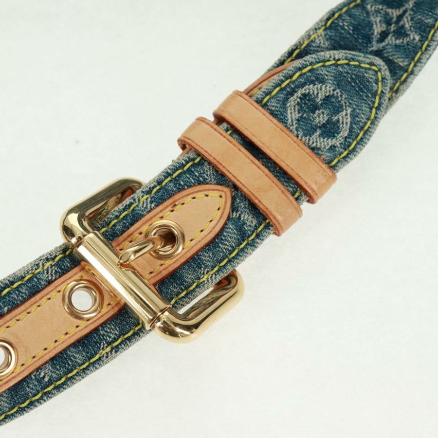 【日本直送】路易威登 Monogram 牛仔布腰包/斜背包 藍色 M95347 LV 正品 164002SAV-7