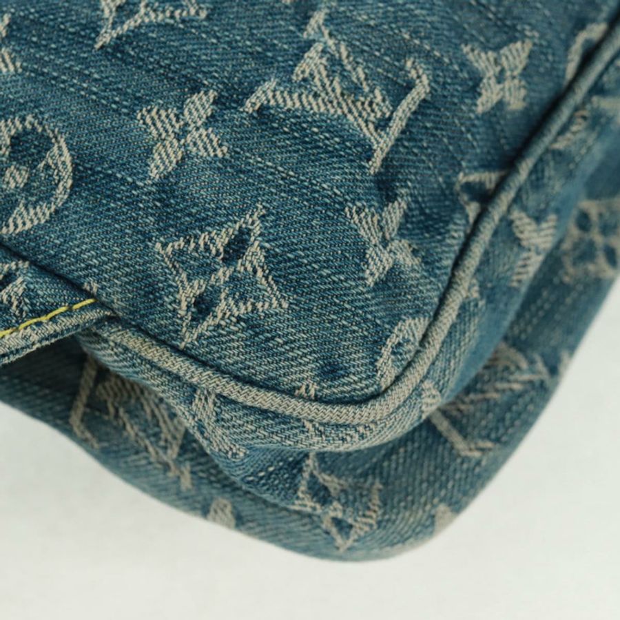 【日本直送】路易威登 Monogram 牛仔布腰包/斜背包 藍色 M95347 LV 正品 164002SAV-14