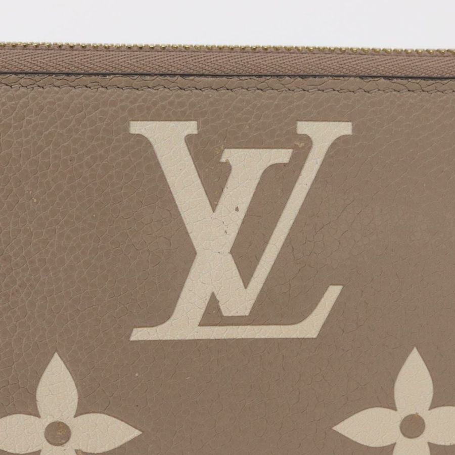 【日本直送】路易威登 雙色 Monogram Empreinte Zippy 皮夾灰色 M69794 正品 163886A-2