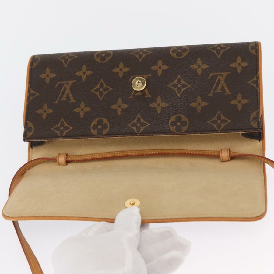 【日本直送】路易威登 Monogram Pochette Twin GM 單肩包 M51852 LV Auth ka1548-9