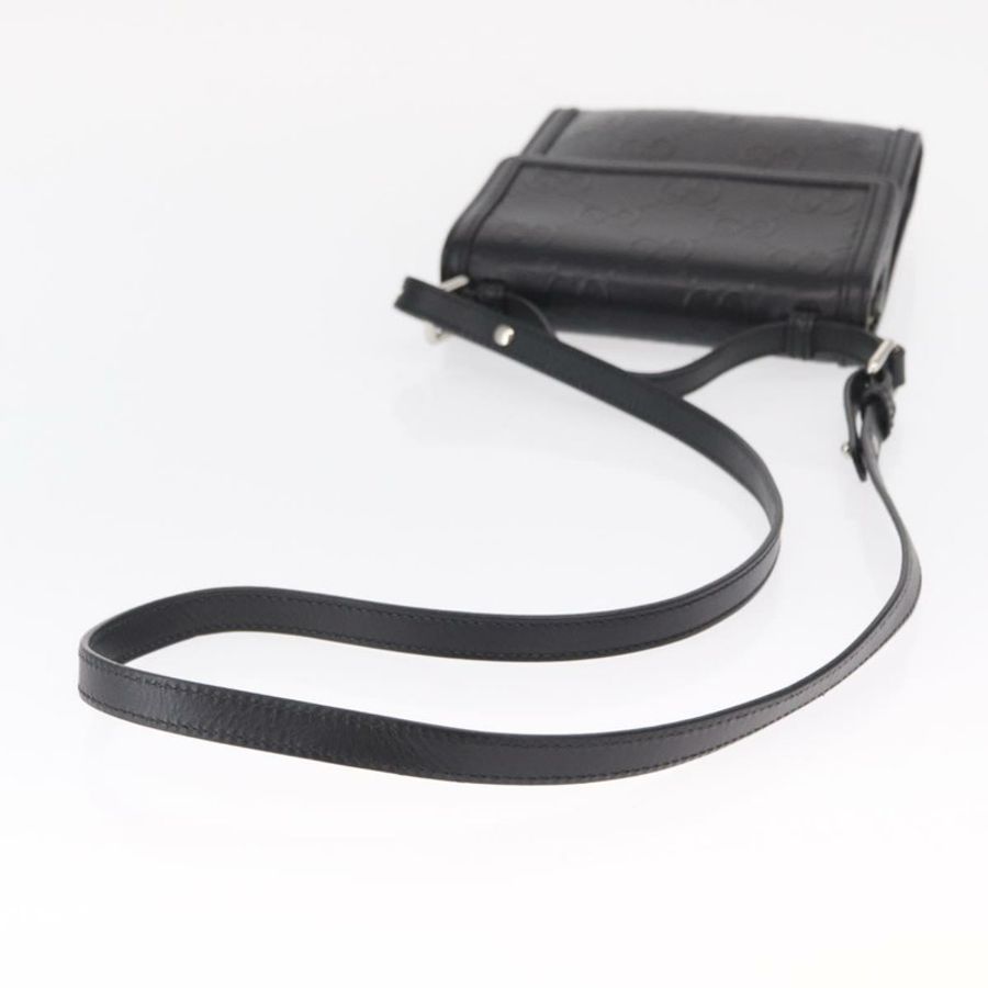 【日本直送】GUCCI GG 壓花單肩包 黑色 銀色 625782 正品 ka1507-7