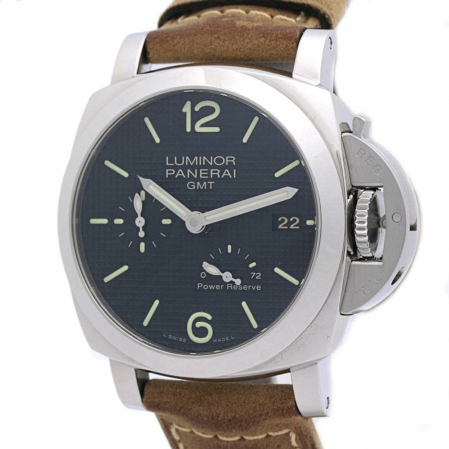 沛納海 Luminor 1950 3 日動力保存 GMT PAM00537 精鋼男士腕錶 40286-0