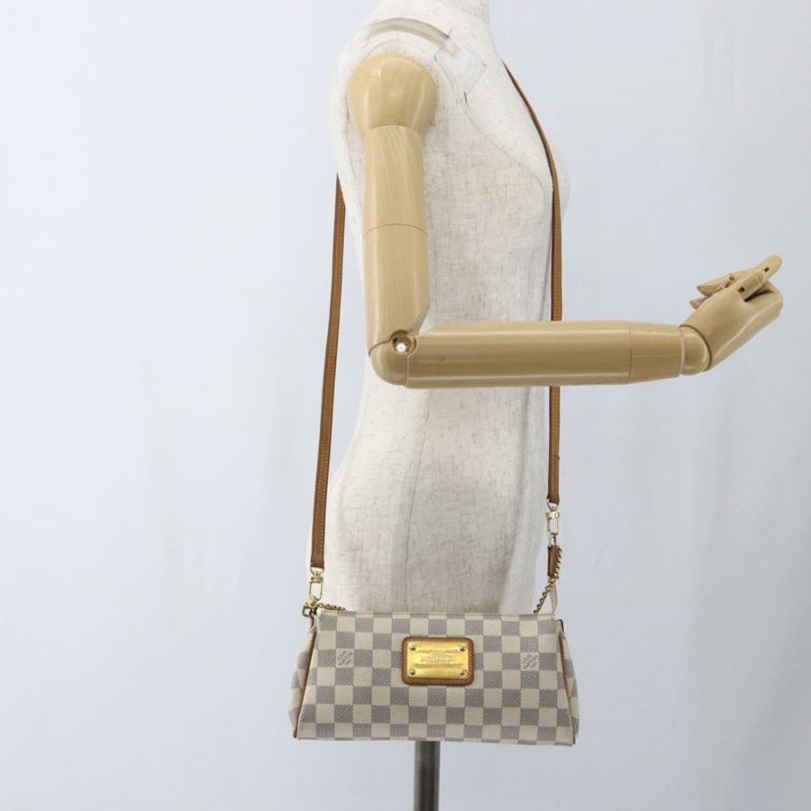 【日本直送】路易威登 Damier Azur Eva 肩背包 2way N55214 LV Auth 168124-23