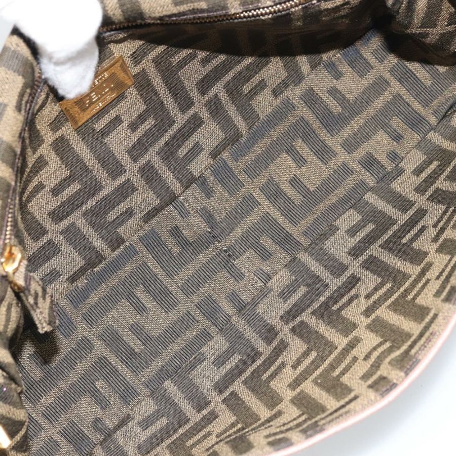 【日本直送】FENDI Zucca帆布單肩包,黑色、棕色、金色,正品編號169895SAM-9