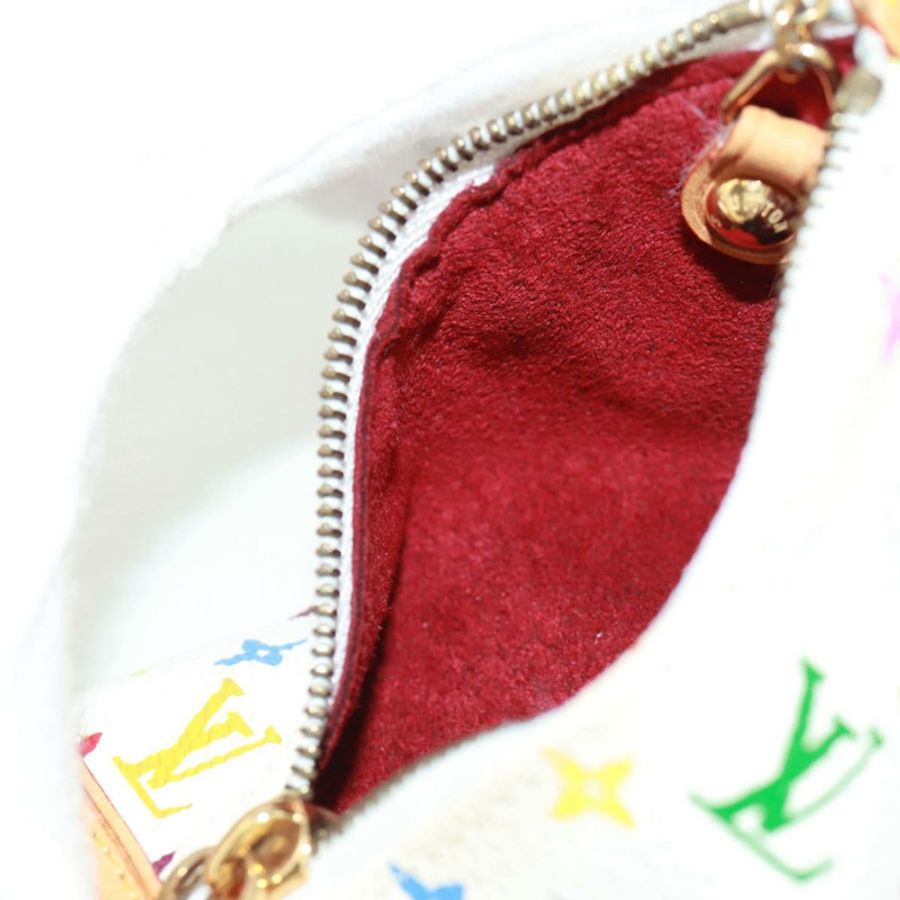 【日本直送】路易威登 Monogram Multicolor Berlango 白色零錢包 M58028 正品 BA10526V-19