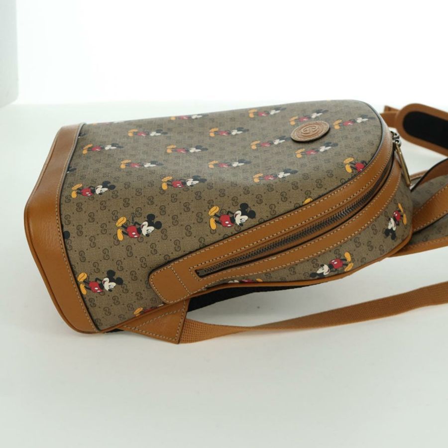 【日本直送】GUCCI Micro GG Supreme Disney 雙肩包 PVC 米色 金色 552884 正品 171451SAM-4