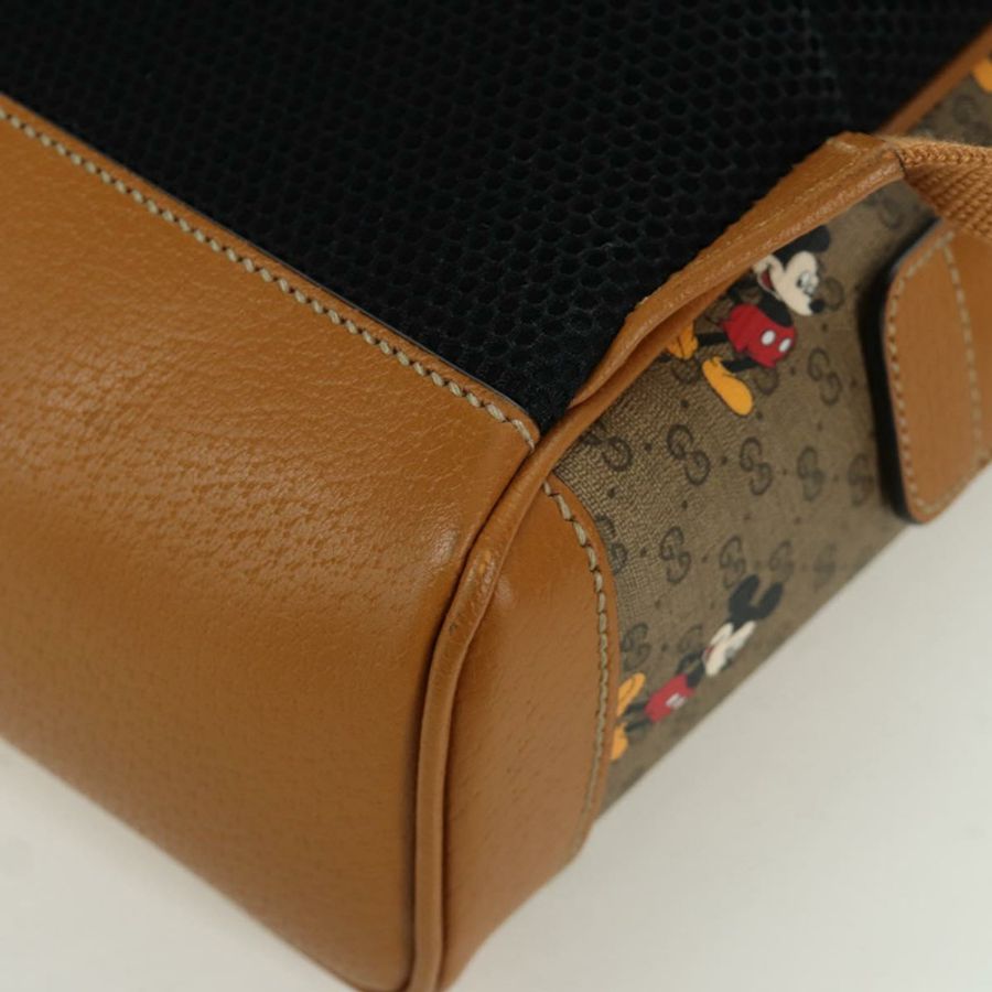 【日本直送】GUCCI Micro GG Supreme Disney 雙肩包 PVC 米色 金色 552884 正品 171451SAM-14