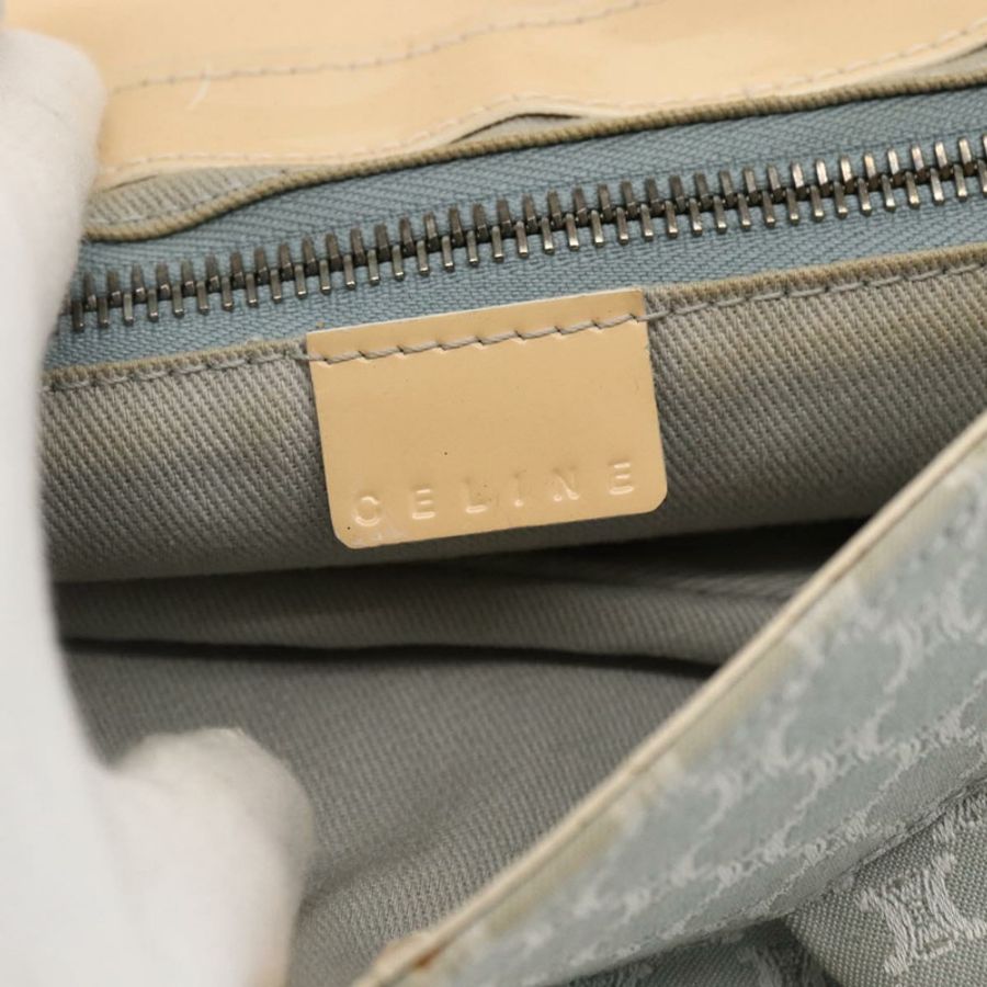 【日本直送】CELINE C Macadam 帆布單肩包 淺藍色 銀色 正品 LNZ508V-13