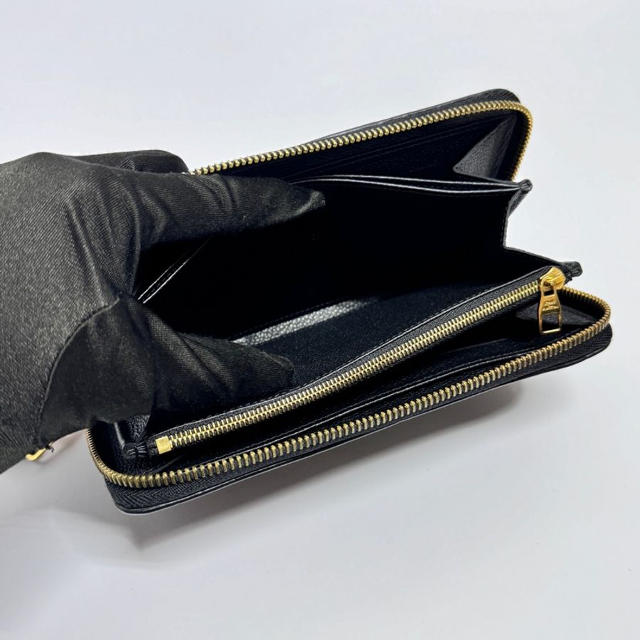 【超!級!新🎁】 LV M61864 黑老花 拉鍊長夾 (專櫃38,800)-9