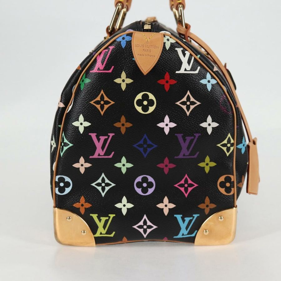 【日本直送】路易威登 Monogram Multicolor Speedy 30 手提包 黑色 M92642 正品 125838SAV-3
