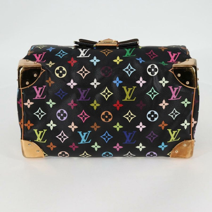 【日本直送】路易威登 Monogram Multicolor Speedy 30 手提包 黑色 M92642 正品 125838SAV-4