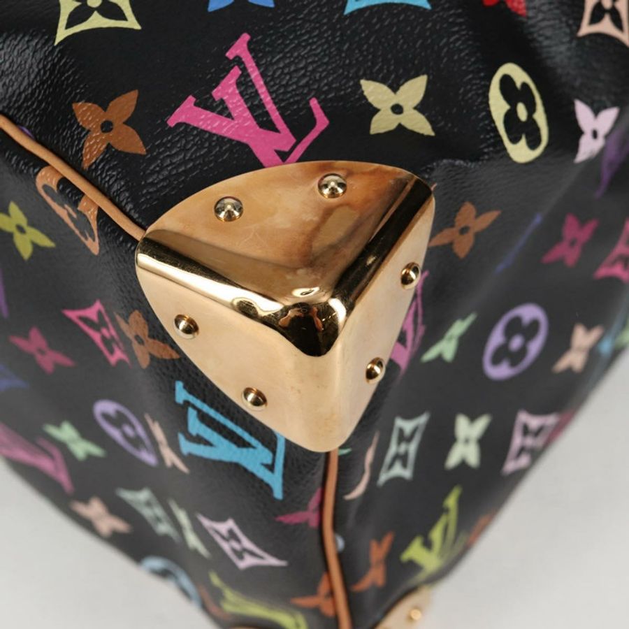 【日本直送】路易威登 Monogram Multicolor Speedy 30 手提包 黑色 M92642 正品 125838SAV-13