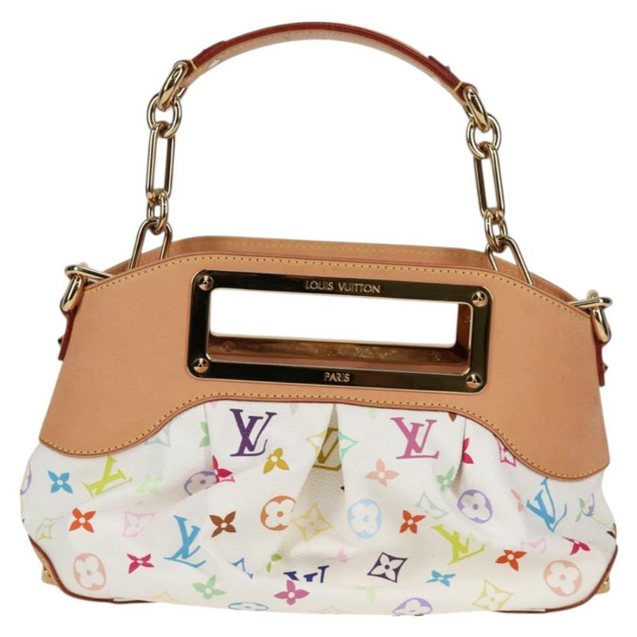 【日本直送】路易威登 Monogram Multicolor Judy PM 單肩包 白色 M40257 正品 BA3564SAV-1