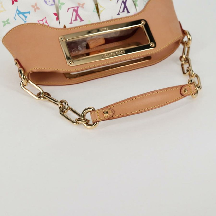 【日本直送】路易威登 Monogram Multicolor Judy PM 單肩包 白色 M40257 正品 BA3564SAV-6