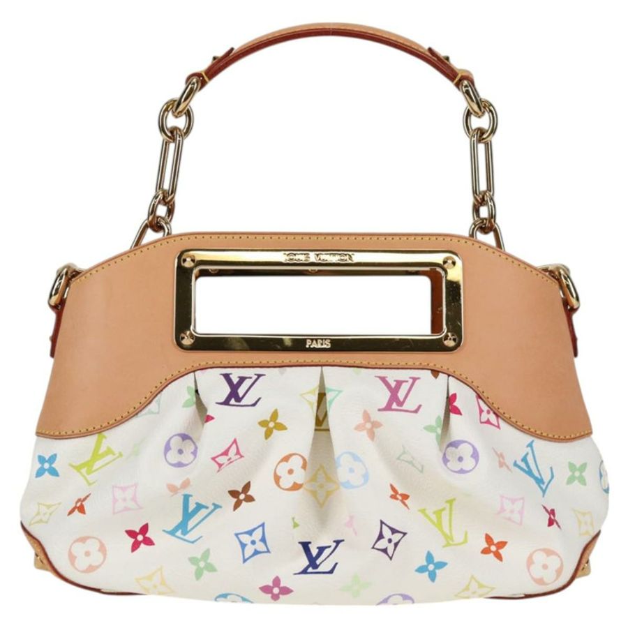 【日本直送】路易威登 Monogram Multicolor Judy PM 單肩包 白色 M40257 正品 BA3564SAV-12