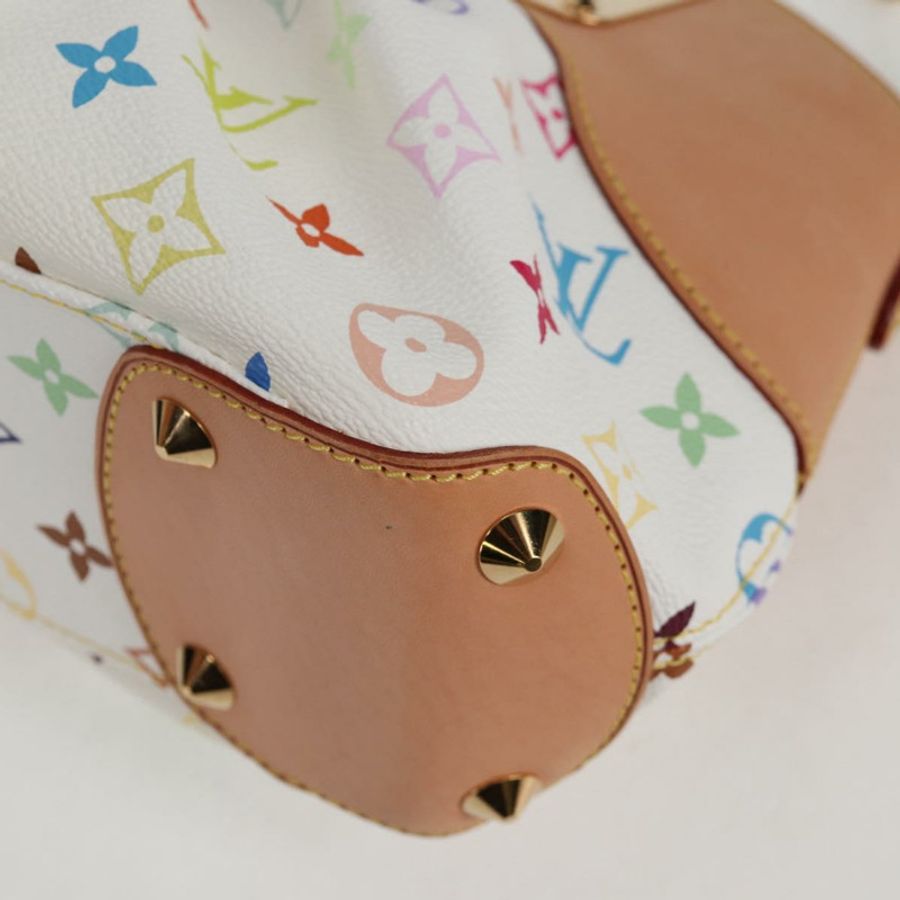 【日本直送】路易威登 Monogram Multicolor Judy PM 單肩包 白色 M40257 正品 BA3564SAV-14