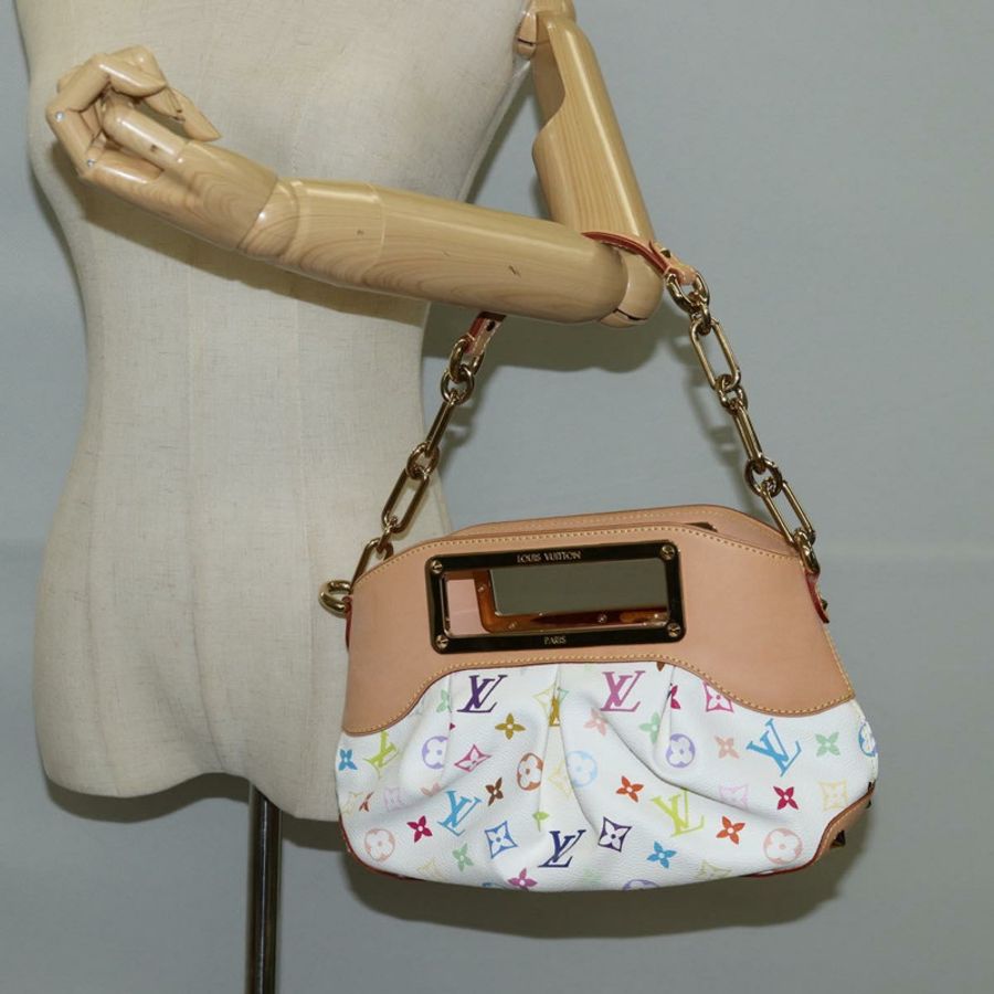 【日本直送】路易威登 Monogram Multicolor Judy PM 單肩包 白色 M40257 正品 BA3564SAV-20