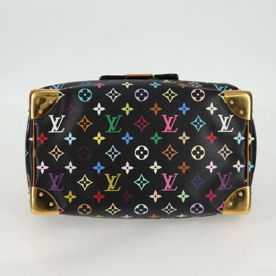 【日本直送】路易威登 Monogram Multicolor Speedy 30 手提包 黑色 M92642 正品 128856SAV-4