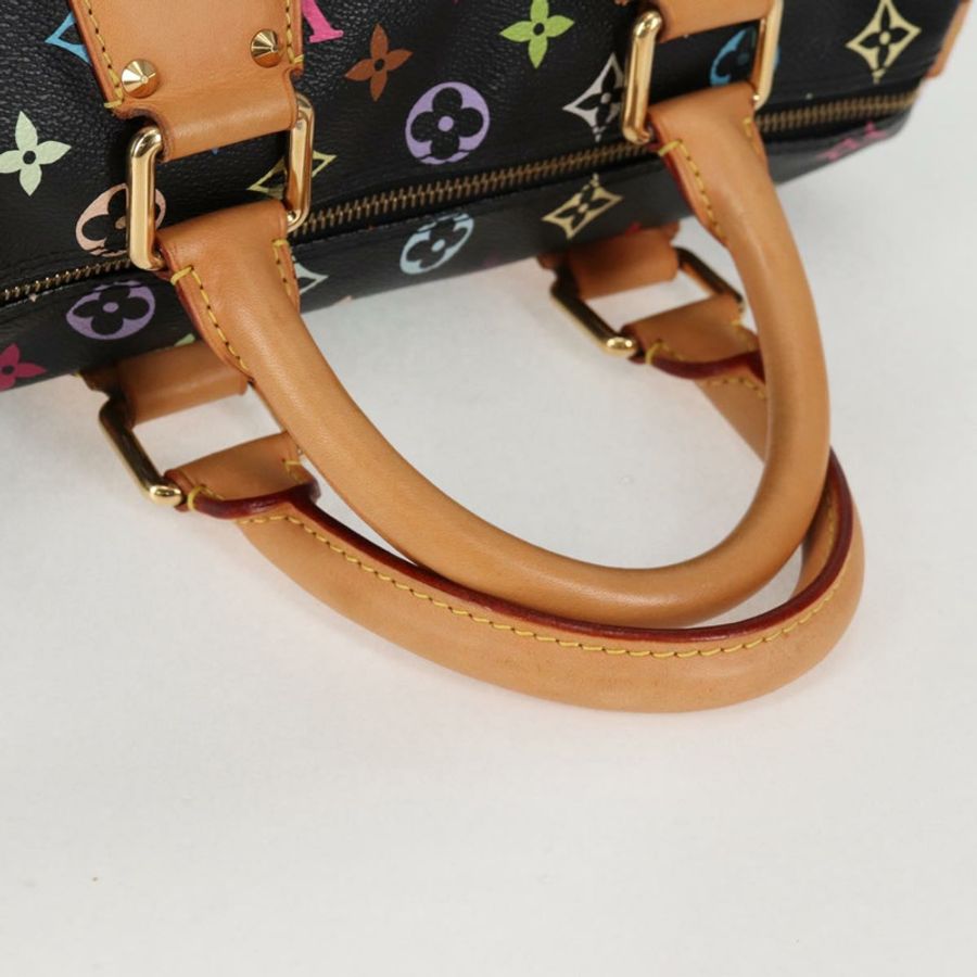 【日本直送】路易威登 Monogram Multicolor Speedy 30 手提包 黑色 M92642 正品 128856SAV-6
