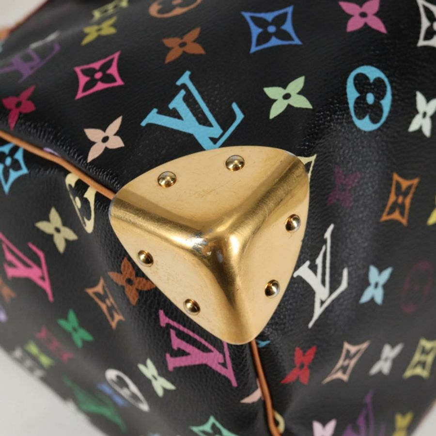 【日本直送】路易威登 Monogram Multicolor Speedy 30 手提包 黑色 M92642 正品 128856SAV-8