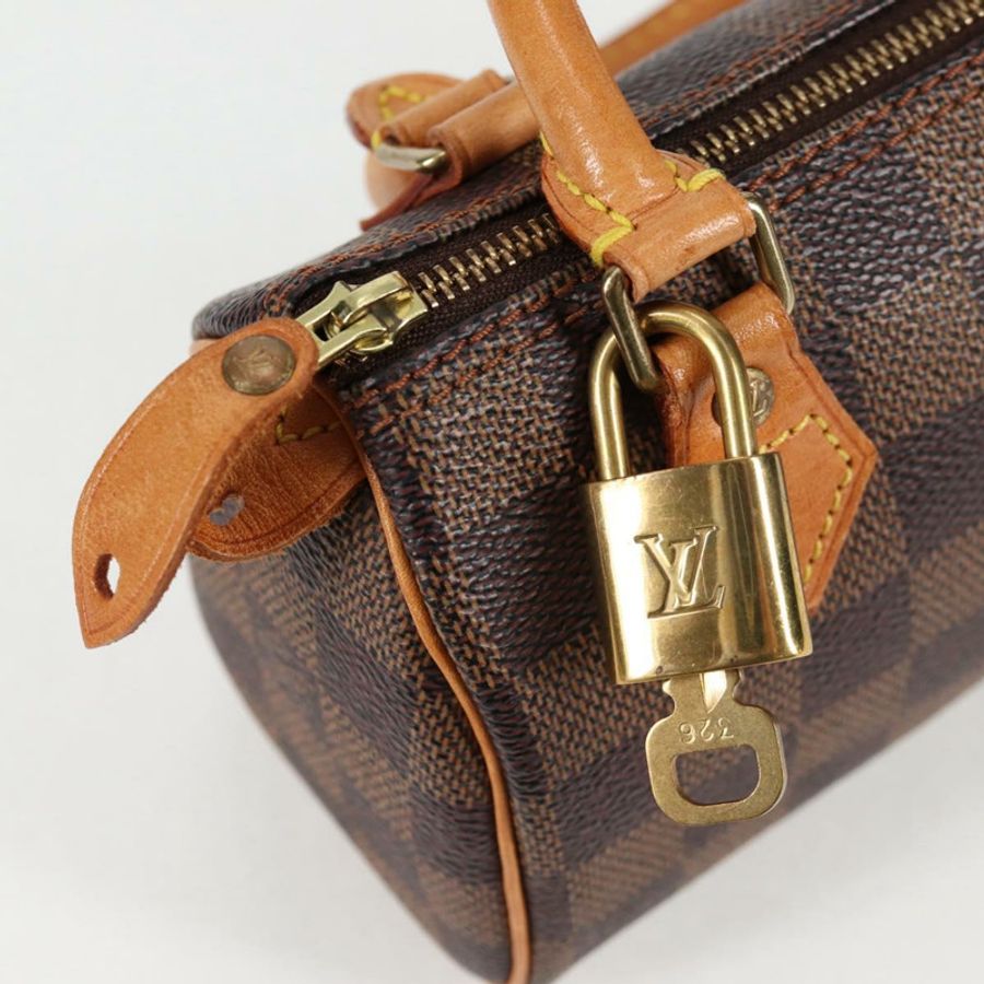 【日本直送】路易威登 Damier Ebene 迷你 Speedy 手提包 SPO N41536 LV 正品 131209SV-8