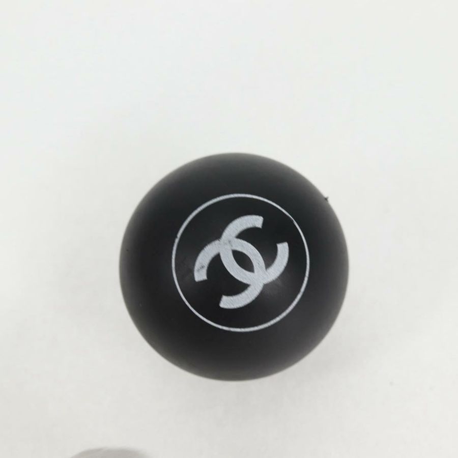 【日本直送】香奈兒 (CHANEL) 俱樂部系列木質球拍和橡膠球套裝,黑色,CC 認證,貨號 131858SA-7