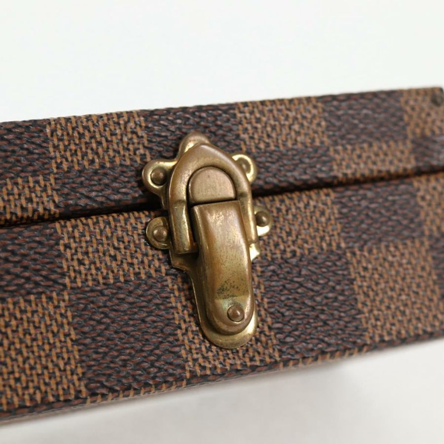 【日本直送】路易威登 Damier Ebene 腕錶盒配件盒 LV 正品 135442SV-16