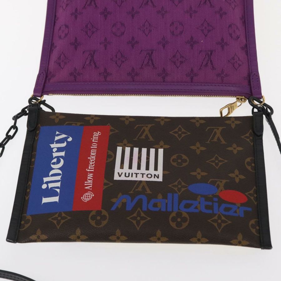 【日本直送】路易威登 Monogram 牛仔布平底斜背包 M44641 LV 正品 152437SAM-17