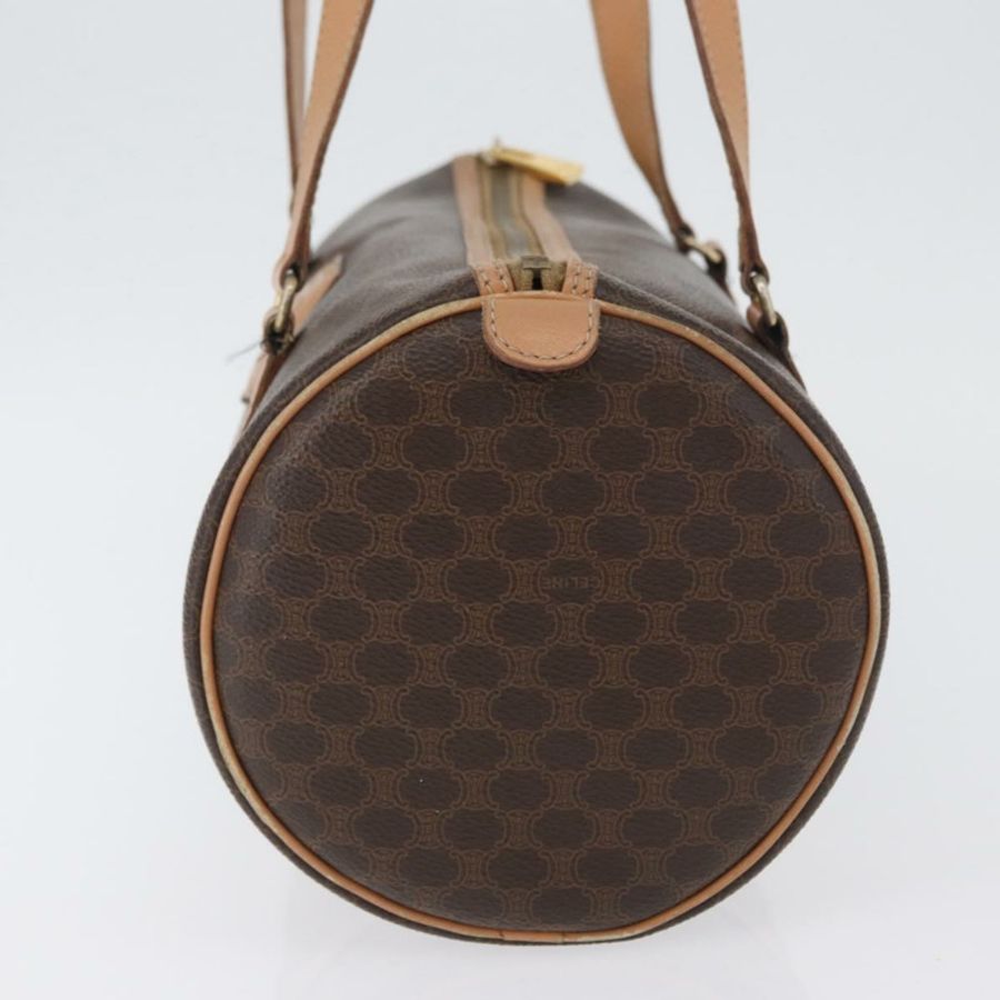 【日本直送】CELINE Macadam帆布手提包 PVC皮革 棕色 金色 正品 171455V-3