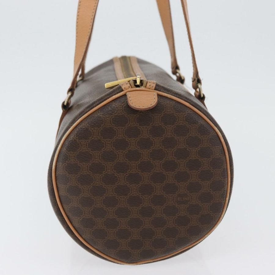 【日本直送】CELINE Macadam帆布手提包 PVC皮革 棕色 金色 正品 171455V-4