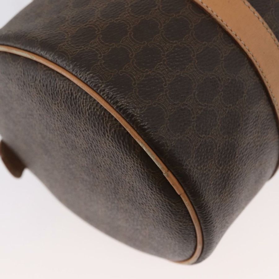 【日本直送】CELINE Macadam帆布手提包 PVC皮革 棕色 金色 正品 171455V-9