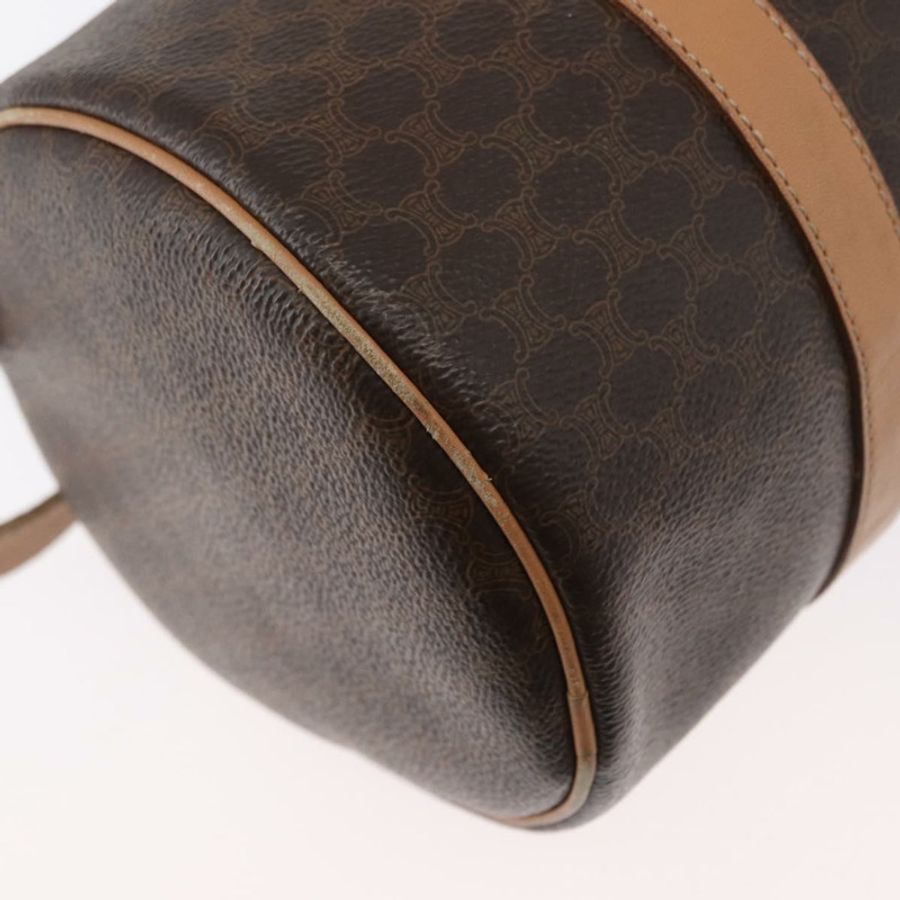 【日本直送】CELINE Macadam帆布手提包 PVC皮革 棕色 金色 正品 171455V-11