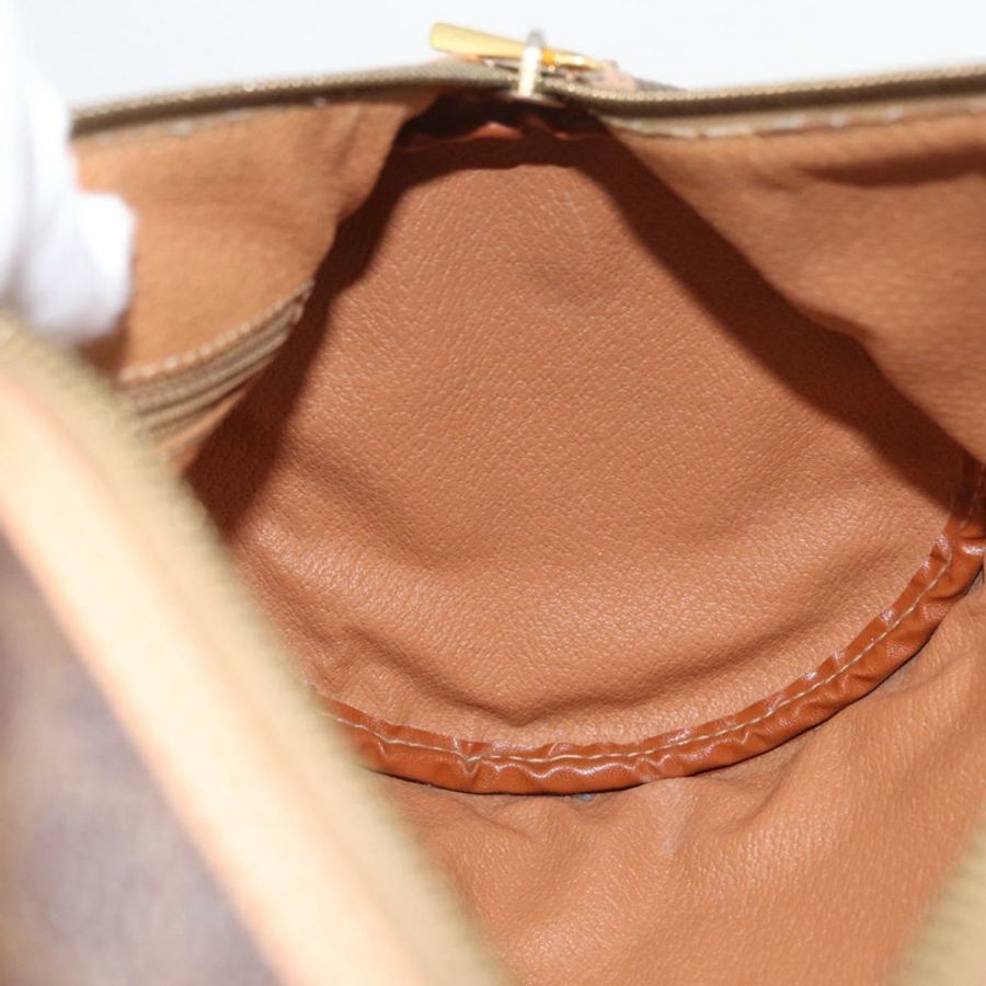 【日本直送】CELINE Macadam帆布手提包 PVC皮革 棕色 金色 正品 171455V-16