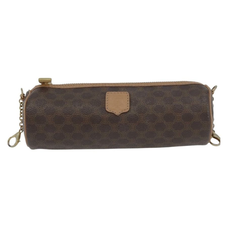 【日本直送】CELINE Macadam帆布手提包 PVC皮革 棕色 金色 正品 171455V-20