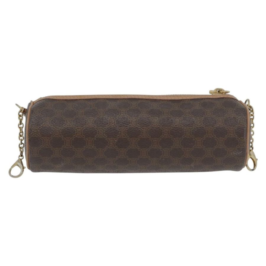 【日本直送】CELINE Macadam帆布手提包 PVC皮革 棕色 金色 正品 171455V-21