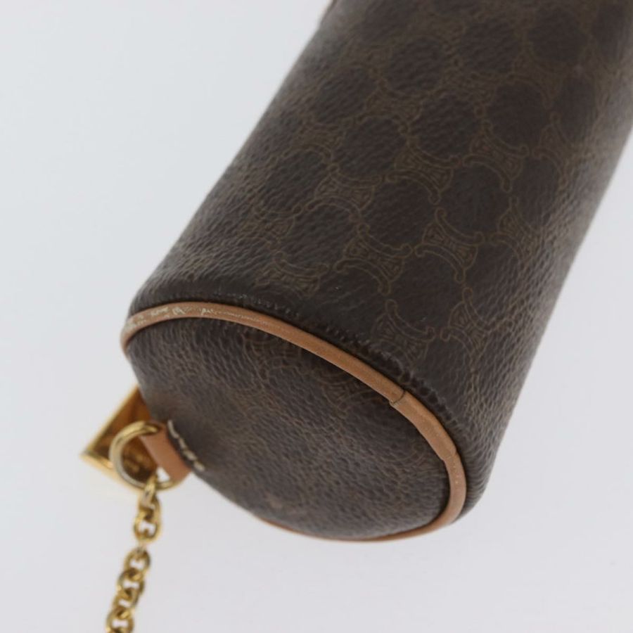 【日本直送】CELINE Macadam帆布手提包 PVC皮革 棕色 金色 正品 171455V-25