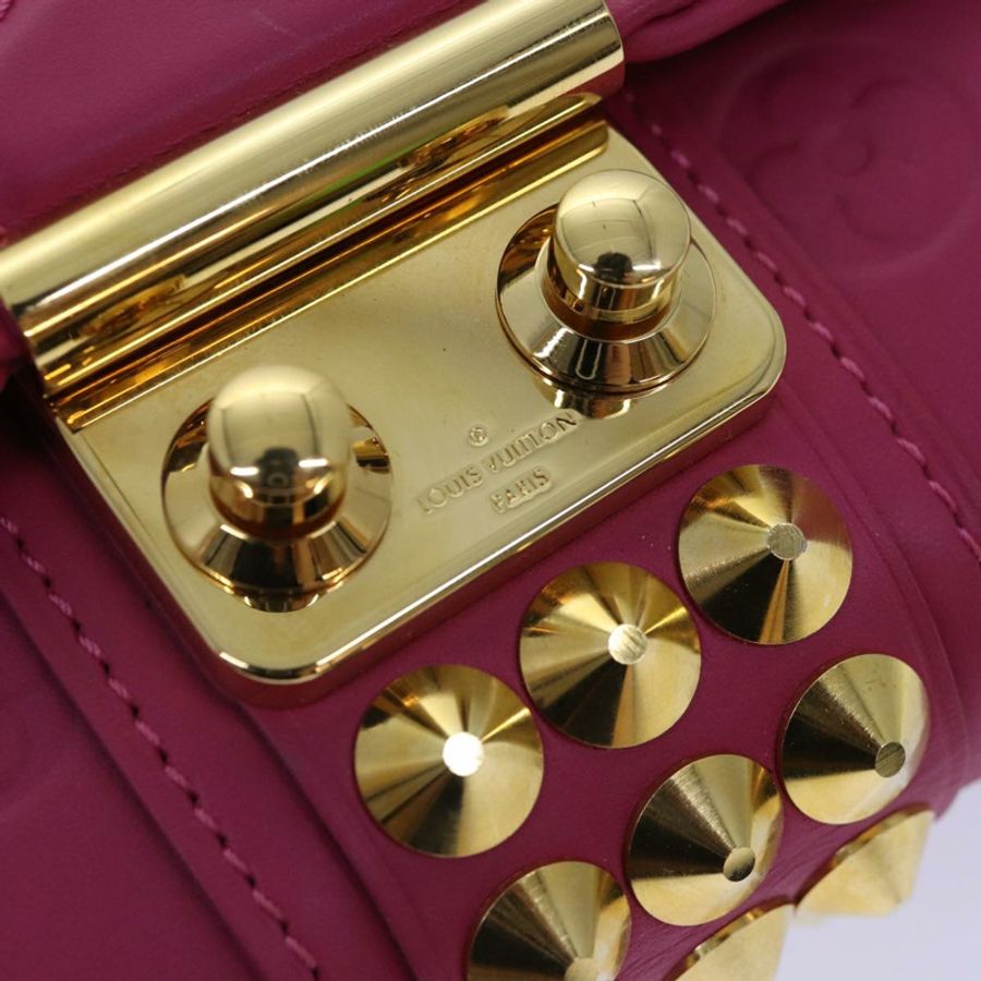 【日本直送】路易威登 Monogram Pochette Courtney 手袋,壓花皮革,粉紅色,正品 yk14516SAV-6