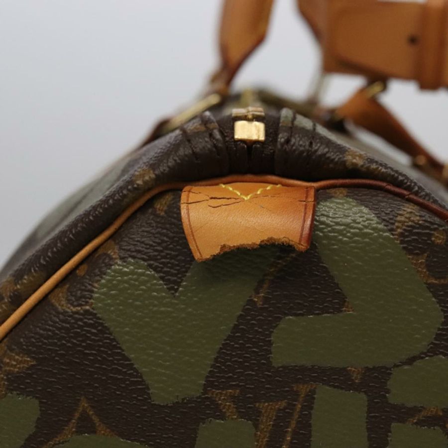【日本直送】路易威登 Monogram Graffiti Keepall 50 波士頓包 卡其色 M92196 正品 90286SAV-4
