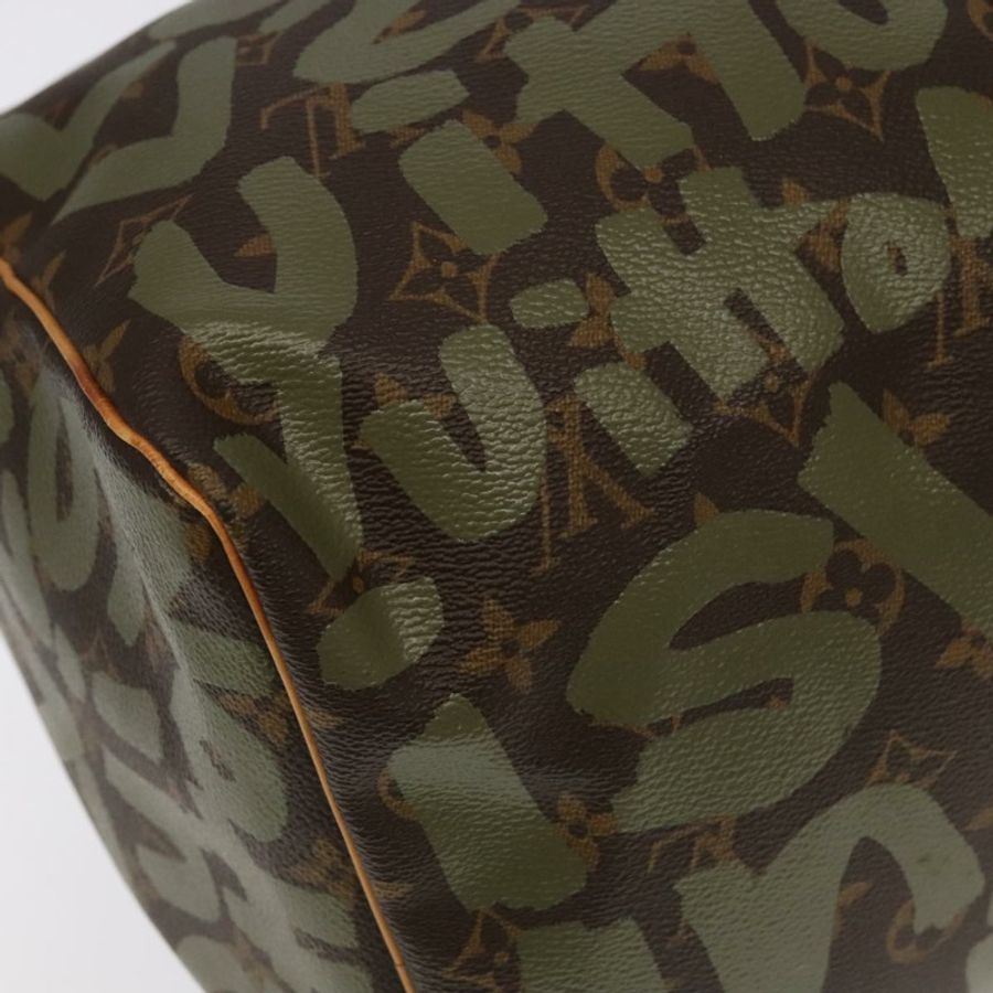 【日本直送】路易威登 Monogram Graffiti Keepall 50 波士頓包 卡其色 M92196 正品 90286SAV-15